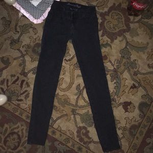 American eagle black jean pants size 00